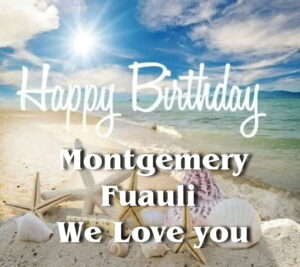Happy Birthday Montgemery 